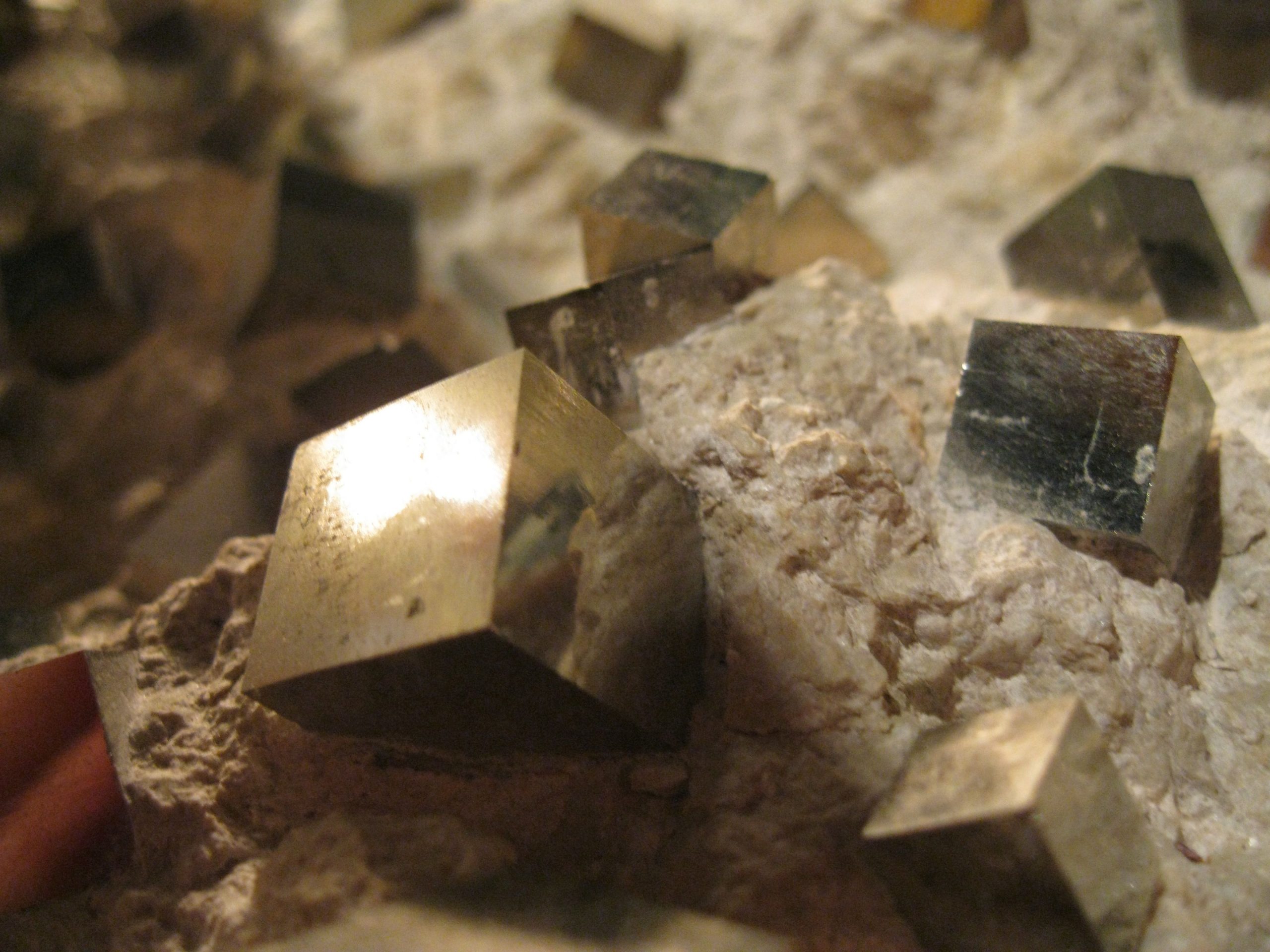 Pyrite cubes