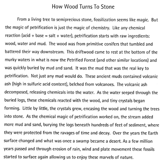 wood to stone